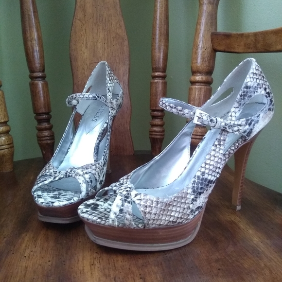 Guess Shoes - Guess Snakeskin Stillettos